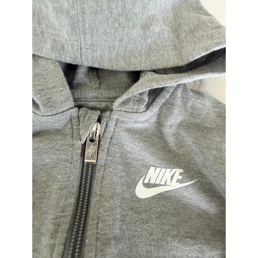 Nike Baby Hooded Coverall - Dark Grey Heather 3M - Picture 5 of 6